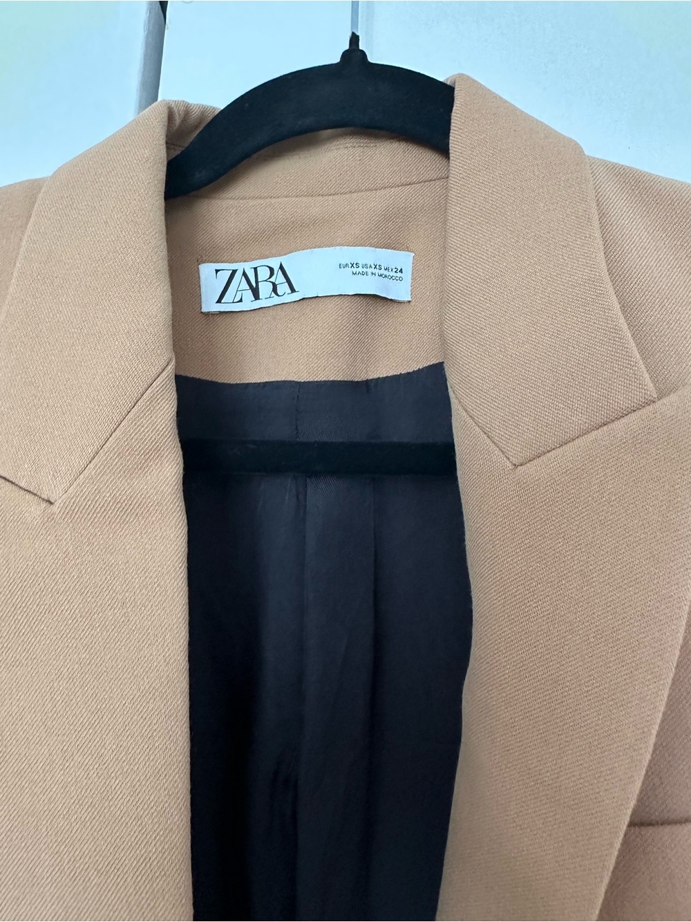 ZARA Camel Tan Blazer Jacket